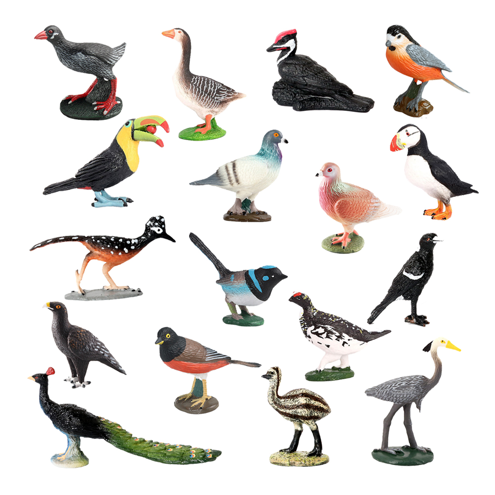 Kids Toys Reviews - Figurki zwierząt: Sowa, Flaming, Indyk, Tukan,