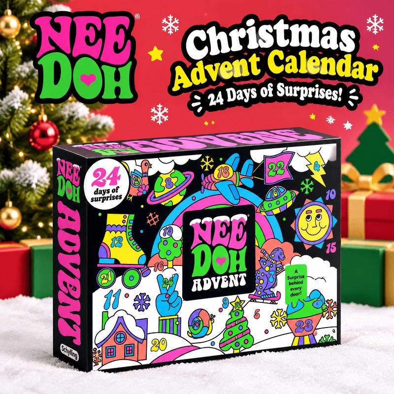 Kids Toys Xmas - Kalendarz Adwentowy 3D z PVC, lalka
