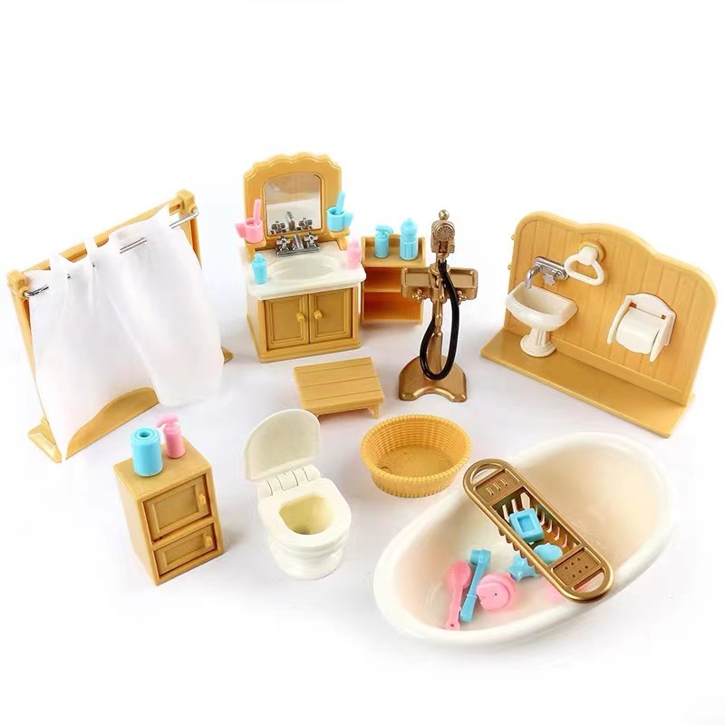 Kids Toys Kitchen Set - Domek dla lalek miniaturowe pudełko na
