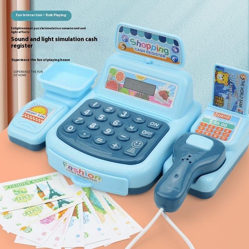 Toy Cash Register - 【Nowość】1 Zestaw Elektroniczna Gra z Efektami