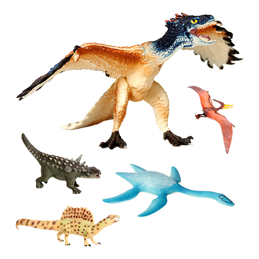 Kids Toys Reviews - Plastikowe figurki prehistorycznych dinozaurów: Spinozaur, Pterozaur,